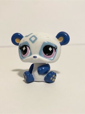 Littlest Pet Shop LPS G7 70 Panda White Blue Figure Toy 4/$20 🛑